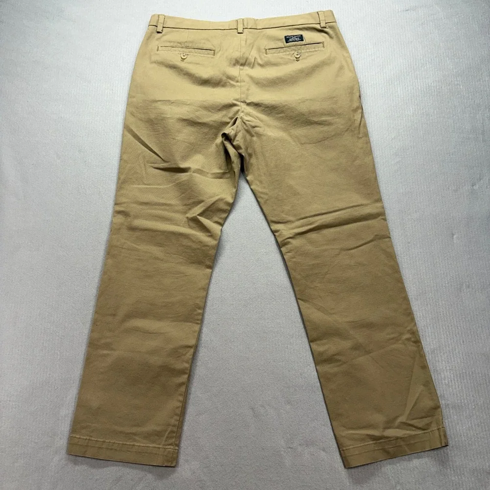 Banana Republic Aiden Chino Mens 36x32 Tan‎ Acorn Slim Fit Stretch Pants